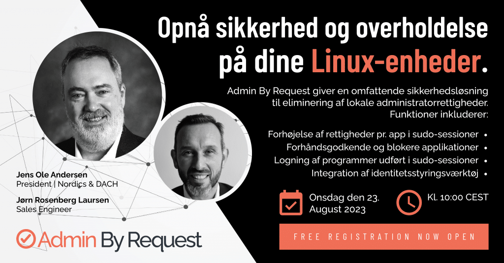 Webinar: air-tight security on linux (danish) » admin by request