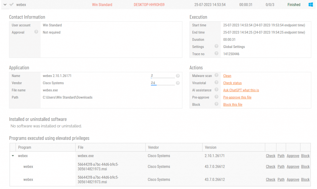 How do we use chatgpt. The chatgpt feature in the admin by request admin portal auditlog. » admin by request