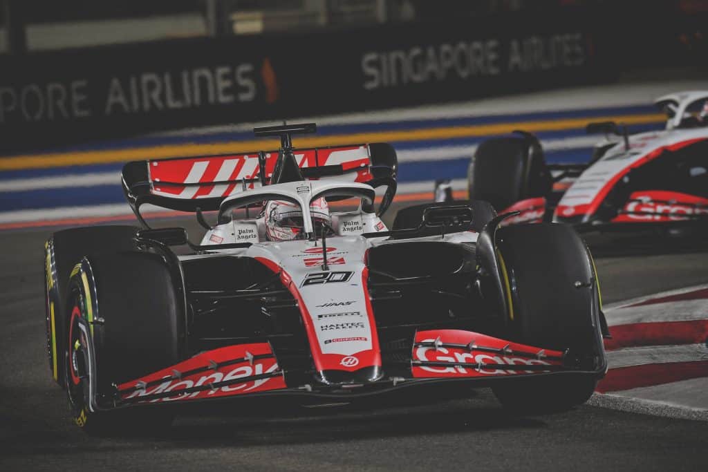 Kevin magnussen at the singapore grand prix