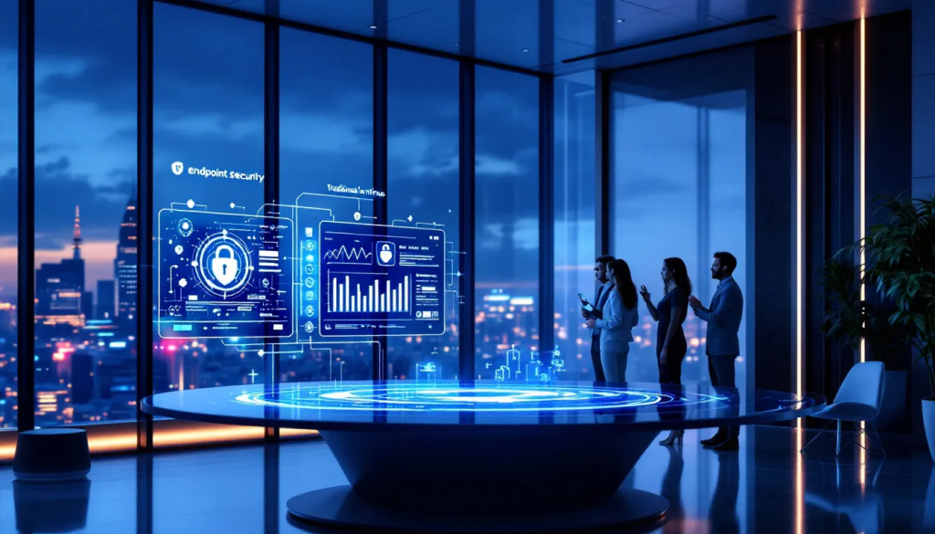 Comparison of endpoint security and traditional antivirus solutions. » admin by request