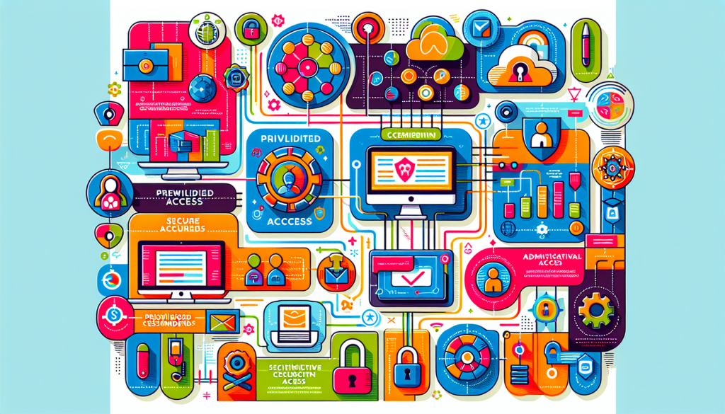 An infographic depicting the components of privileged access workstations. » admin by request